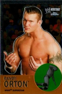 2007 Topps Heritage II Chrome WWE Wrestling Card #44 Randy Orton RKO - Picture 1 of 2