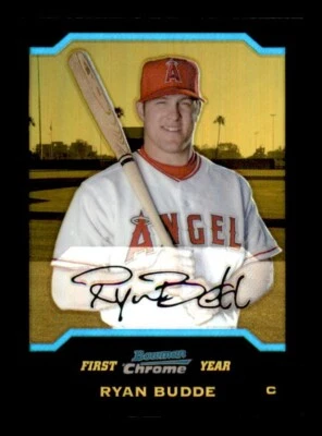 2004 Bowman Chrome Gold Refractor #261 Ryan Budde Rookie #6/50 - Image 1 of 2