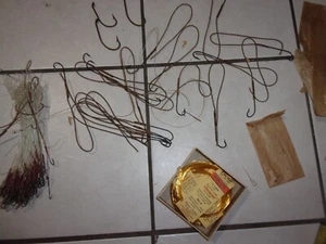 Vintage Fishing hand wrapped hooks lot Fly, Salt water all pictured - Picture 1 of 9