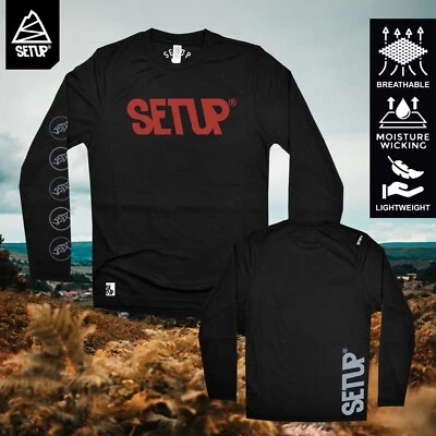 Setup® Ident MTB Cycling Jersey - Long Sleeve FastDry Mountain Bike Top - Image 1 of 4