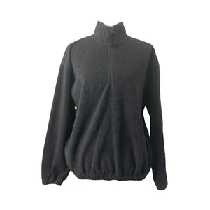 Men’s Medium Fleece Sweatshirt Croft & Barrow Grey Pullover Long Sleeve - Picture 1 of 8