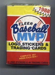 1988 Fleer Baseball MVP Sealed Boxed Set ~ 44 Karten + 6 Sticker - Bild 1 von 3