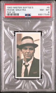 Frank Sinatra 1963 Mister Softee'S Top 20 #6 PSA 8 Top 20
