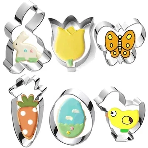 Ostern Osterhase Hase Ausstechformen Keksausstecher Osterei Ei 6er Set Backen - Bild 1 von 1