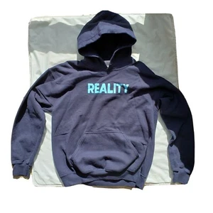 "Reality Live Loud" Felpa con cappuccio taglia M cotone/poliestere rara - Foto 1 di 11