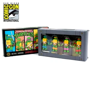 TEENAGE MUTANT NINJA TURTLES RETRO VIDEO GAME MINIMATES BOX SET NEW SDCC - Picture 1 of 5