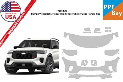 Película de protección de pintura frontal PreCutKit PPF para Ford Explorer ST/ST-Line 2025 Foto 1 de 4