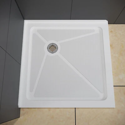 ELEGANTE Base de Ducha 36" D x 36" W x 3" H Acero Inoxidable Drenaje Ducha Sartén Foto 1 de 4