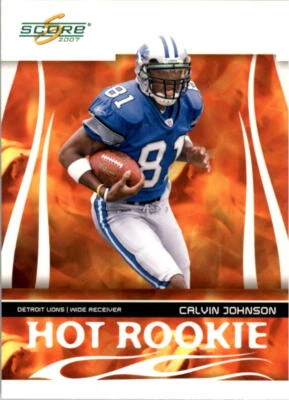 A1483- 2007 Score Hot Rookies #5 Calvin Johnson - NM-MT - Image 1 of 2