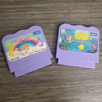 Care Bears: A Lesson in Caring  Little Mermaid Ariels Majestic LOT VTech V.Smile - Image 1 of 4