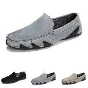 Mens Driving Moccasins Shoes Slip on Loafers Soft Comfy Fur Inside Warm Casual L