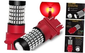 3156 3157 LED Brake Light Bulbs Super Bright 2800 Lumens 3014 103-SMD 3057 Red - Picture 1 of 7