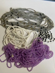 Vintage Crafting Seed Beads Parts Repair Jewelry Making Mixed Lot CRF7-15 - Picture 1 of 7