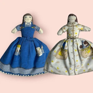 Muñeca de tela vintage años 80 Avon TOPSY TURVY día noche reversible abatible - Imagen 1 de 4