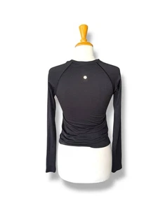 Camiseta LULULEMON Logo Metal Vent Tech Pullover Cuello Redondo Negra talla 6 - Imagen 1 de 6