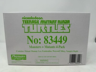 Juguetes 4pk Tortugas Ninja Adolescentes Mutantes Monstruos y Mutantes Compañeros de Juego Foto 1 de 4