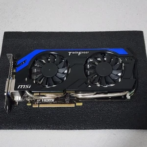 MSI GEFORCE GTX660Ti 2GB GDDR5 N660GTX TI Twin Flozr IV PE OC Compatible PC Part - Picture 1 of 9