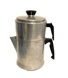 Vintage Mirro Kaffeekanne Aluminium Camping Jagdausflüge USA 4 Stück - Bild 1 von 19