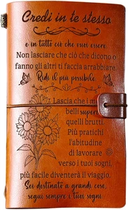 Regalo Donna,Diario in Pelle Regalo Amica,Regalo Donna Compleanno Natale Anniver - Foto 1 di 12