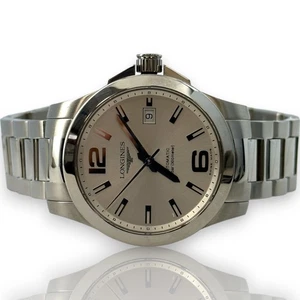Reloj Longines Conquest L3.676.4.58.6 esfera negra 39 mm acero inoxidable - Imagen 1 de 8