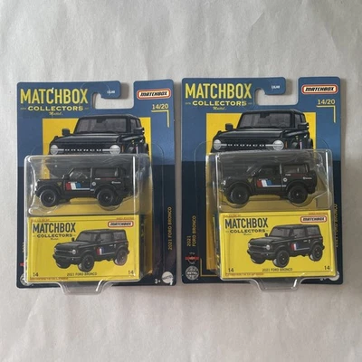 Ford Bronco 2022 Matchbox Collectors Series 2021 14/20 (lote de 2)  Foto 1 de 3