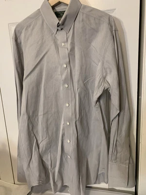 Tom James Men’s Sz XL Dress Shirt Button Down Collar DMJ Initial Sleeves - Image 1 of 4
