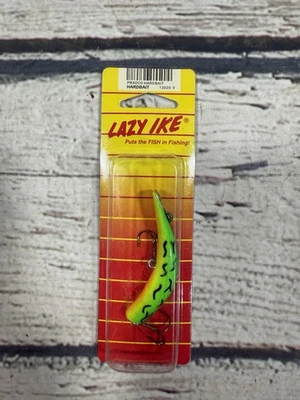 VTG Lazy Ike Green Chartreuse/Orange Belly Crankbait Fishing Lure Bait - NIB - Image 1 of 4