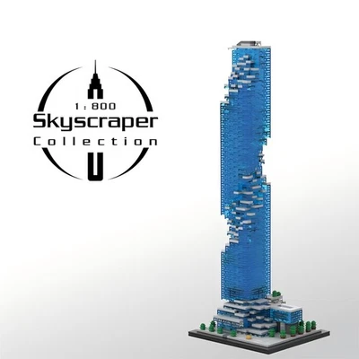 1865pcs Bangkok Mahanagon Skyscraper 1:800 Scale Building Model Block Set - Image 1 of 4