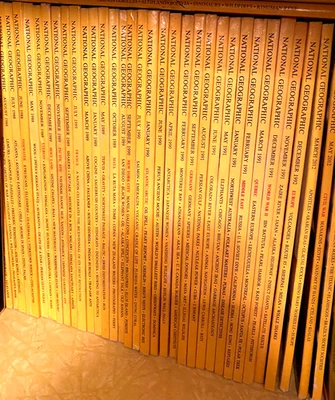 8 National Geographic Magazines random Lot 1950's to 1991 No Duplicates Read - Image 1 of 2