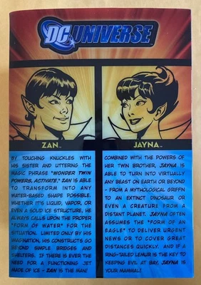 Figuras DC Universe Classics Wonder Twins pacote com 2 7" novas 2009 SDCC Zan and Jayna - Imagem 1 de 4