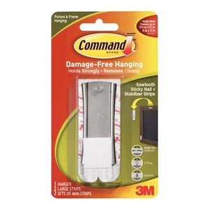 NEW 3M Command Sawtooth Sticky Nail & Stabiliser Strips By Spotlight - Picture 1 of 1