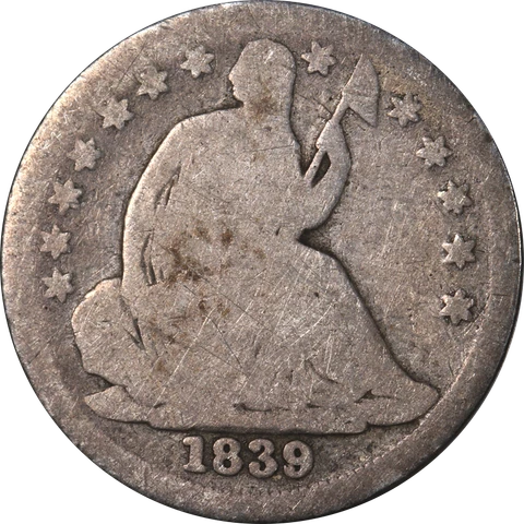 1839-P Seated Liberty Half Dime Great Deals From The Executive Coin Company Cover