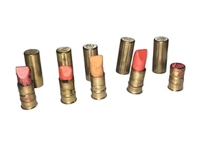5 Vtg AVON Mini Sale Sample Lipstick Tubes Sea Coral 1st Violin Solo Sun Silver - Bild 1 von 11