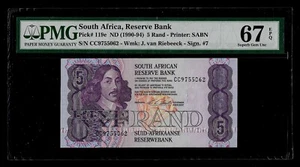 South Africa | 5 Rand | 1990-94 | P#119e | PMG-67 - Picture 1 of 2