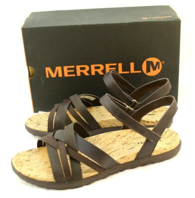 Sandalias para mujer Merrell Around Town Arin talla 11 M de cuero expreso al por menor $79  Foto 1 de 4