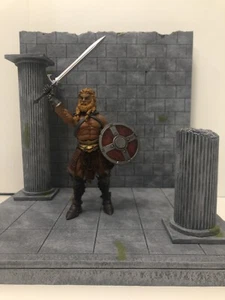 Maßstab 1:12 Moos Steinmauer Säule Ruine Diorama Detolf Actionfigur Fotografie - Bild 1 von 3