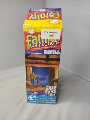 Family Connections Puzzle 400 Pieces Nativity Winter Night Sky Christmas Holiday - Image 1 of 4