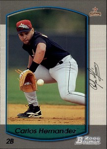 2000 Bowman Houston Astros Baseball Card #290 Carlos E. Hernandez
