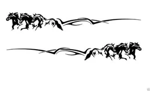 2 calcomanías gráficas de remolque para caballos camión autocaravana -940 - Imagen 1 de 2