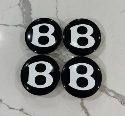 Factory Bentley Center Cap Original Genuine OEM Wheel Black B Small 3W0601170F - Image 1 of 2