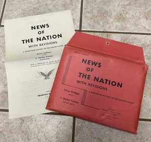 VIntage News of The Nation File Folder-Newspaper History of the US-'56-Very Good - Picture 1 of 8