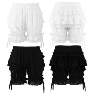 Women Vintage Tiered Ruffle Bloomers Pettipants Shorts Boxer Underwear AU - Picture 1 of 35