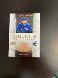 2019-20 Upper Deck Exquisite Quinn Hughes Rookie /25 - Picture 1 of 2