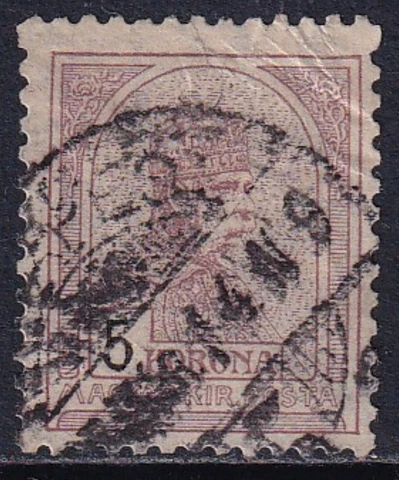 HUNGARY 1900-04 Francis Joseph 5k Wmk Crown in Circle SG 82 Used (CV £80) Cover