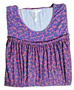Matilda Jane Damen Walking On A Cloud Lila Blumen Lagenlook Top Gr. M - Bild 1 von 6