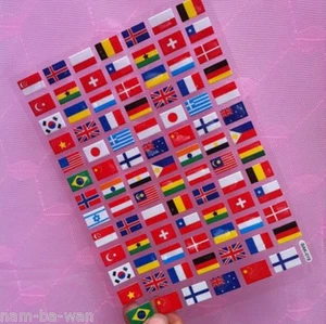 BAK-019 3D FLAGGE Länder Belohnung Aufkleber Abziehbild Etikett Kinder Kind Lehrer UK BN - Bild 1 von 3