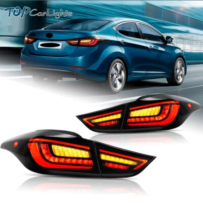 VLAND LED Tail Lights For 2011-2016 Hyundai Elantra Sedan Sequential Turn Signal - Image 1 of 4