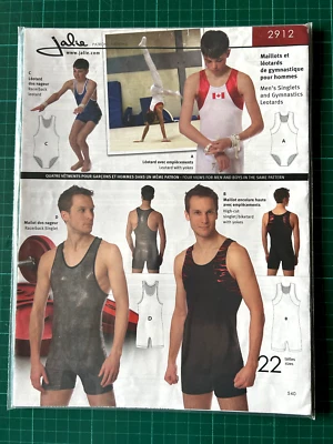 JALIE 2912 Singlet & Gymnastics Leotard Sewing Pattern UNCUT Sealed - 22 Sizes - Image 1 of 2