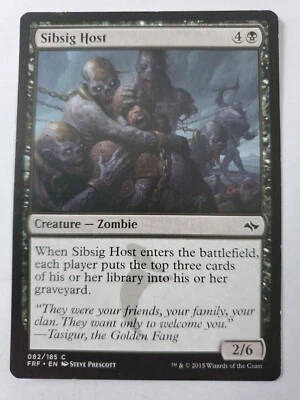 MTG Magic The Gathering Card Sibsig Host Creature Zombie Black Fate Reforged  - Image 1 of 2