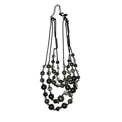 Collar Lia Sophia Plaza perlas de imitación cuentas de vidrio 19" en caja original  Foto 1 de 3